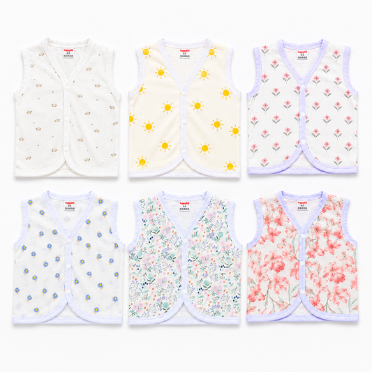 HappyKid Cotton Baby Jabala 0–6 Months – 6 Pack