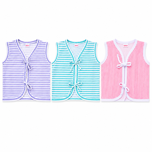HappyKid Cotton Knot Jhablas 3 Pack | 0–6 Months