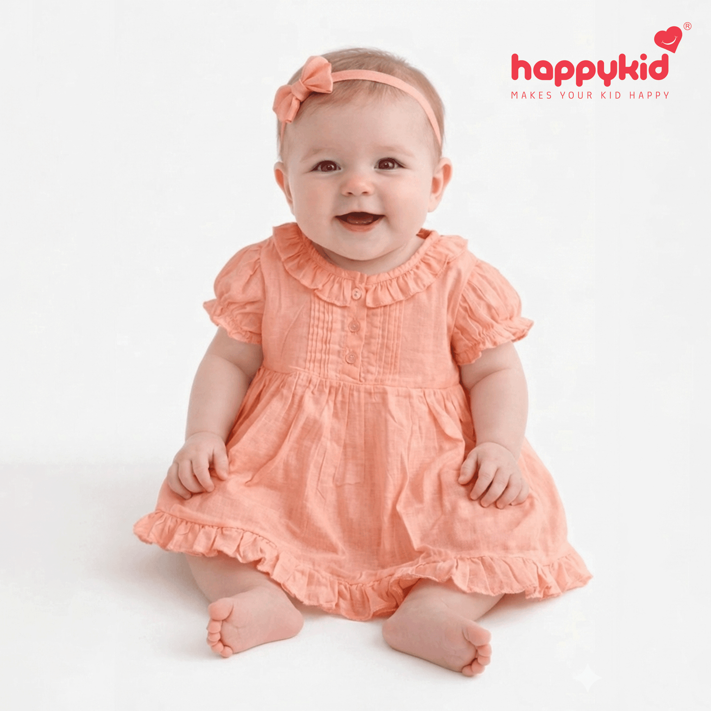 Baby Girls Voile Cotton Dress Set (3–18 Months) 3 Piece