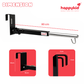HappyKid 7-in-1 Baby Hanging Cradle with Adjustable Window Hanger & Soft Cushion Bed