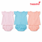 Baby Girls Voile Cotton Dress Set (0–3 Months) 3 Piece