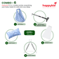 HappyKid Baby Bed Cradle Combo with Adjustable Window Hanger & Triangle Spring – 5 in 1 | Combo 6