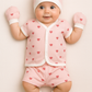 Galaxy Newborn Baby Gift Box – Cotton Dress, Cap, Bib, Mittens, Socks & Towel Set (0–3 Months)