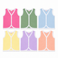 HappyKid Plain Cotton Baby Jabala 0–3 Months – 6 Pack