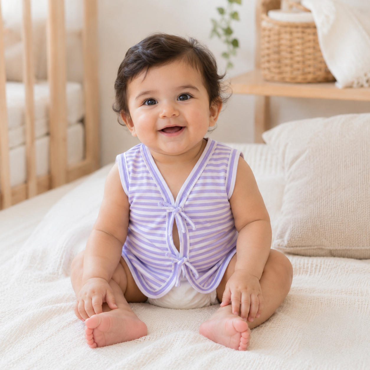 HappyKid Cotton Knot Jhablas 6 Pack | 0–6 Months