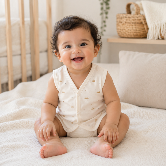 HappyKid Cotton Baby Jabala 0–6 Months – 6 Pack