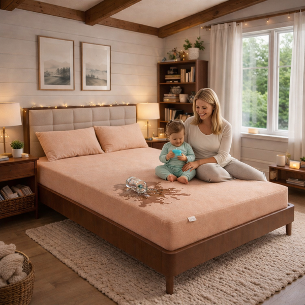 Waterproof Mattress Protector – Soft & Absorbent Bed Cover