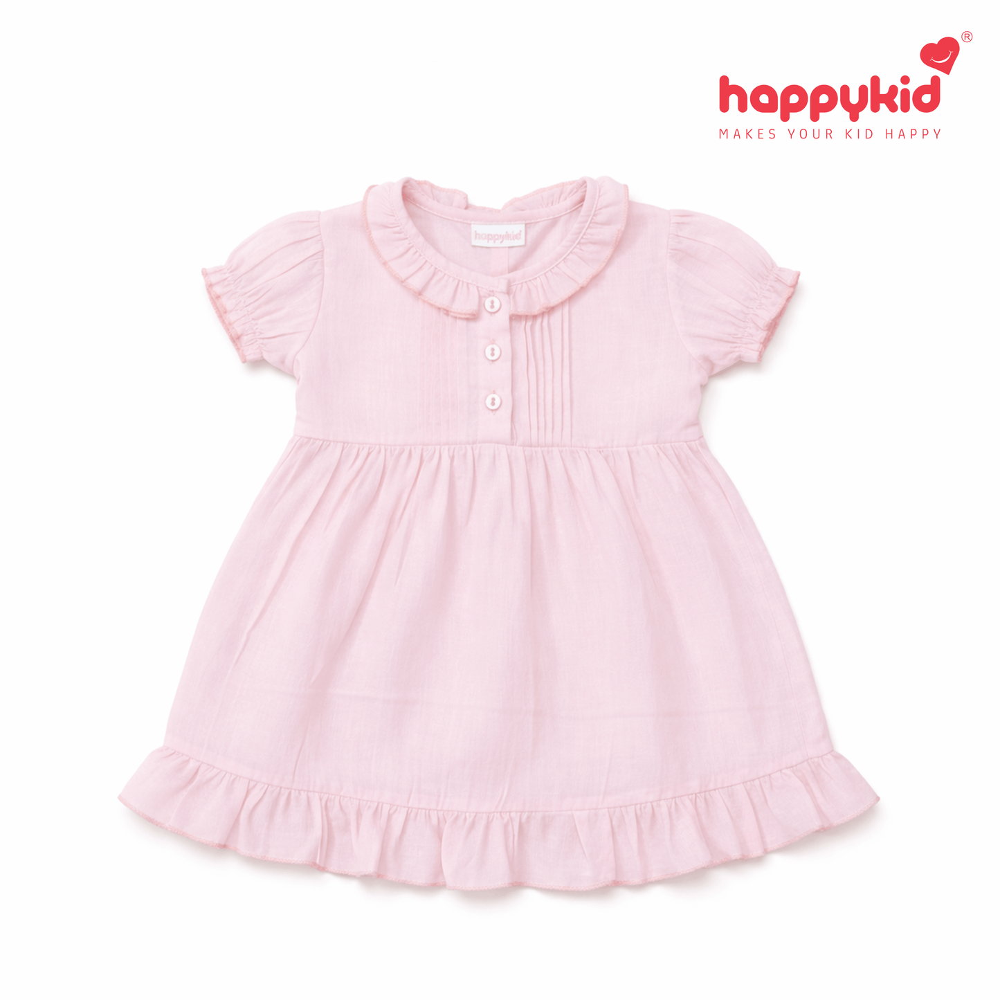 Baby Girls Voile Cotton Dress Set (3–18 Months) 3 Piece