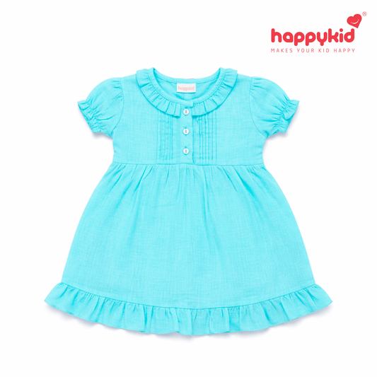 Baby Girls Voile Cotton Dress Set (3–18 Months)