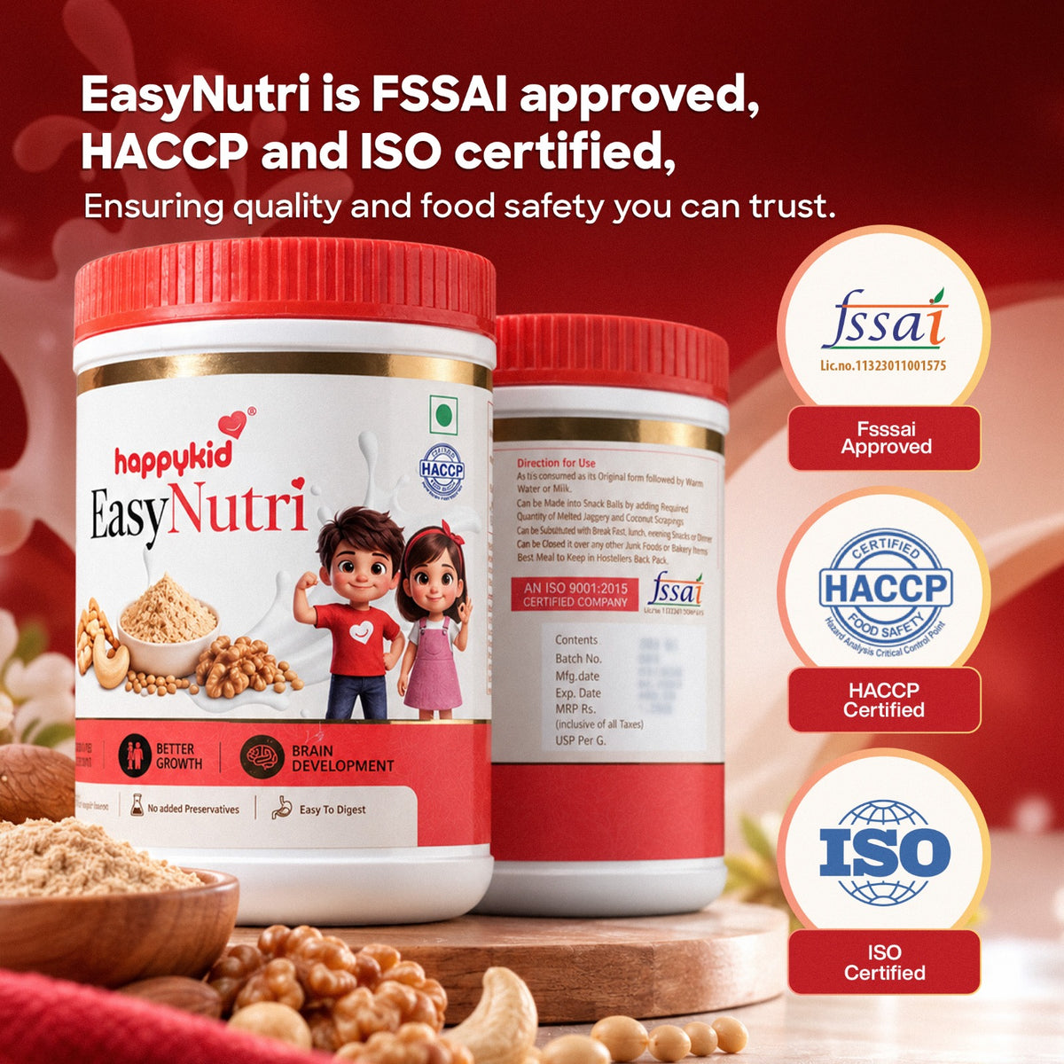 EasyNutri Nutrition Powder | Complete Daily Nutrition for Kids | 400g
