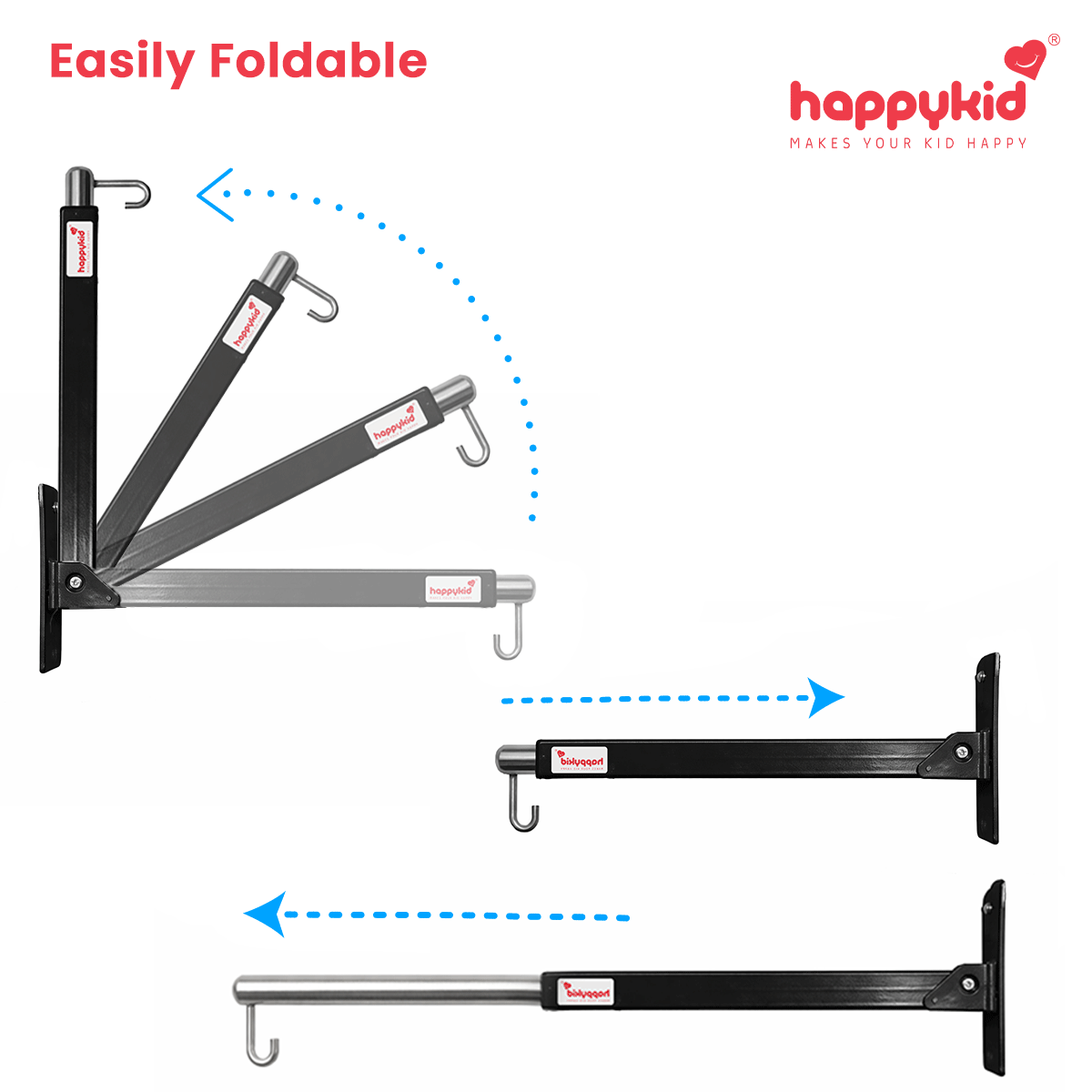 HappyKid Adjustable Baby Cradle Wall Hanger