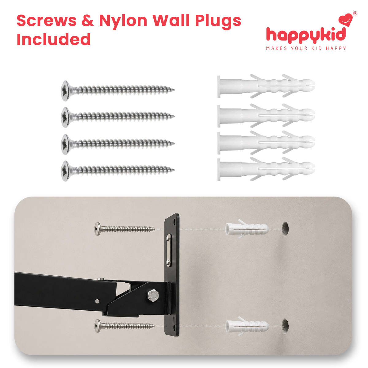 HappyKid Adjustable Baby Cradle Wall Hanger