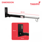 HappyKid Adjustable Baby Cradle Wall Hanger