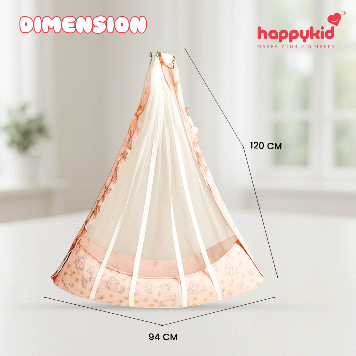 Angel Baby Cradle with Spring & Pillow – Hanging Newborn Cradle