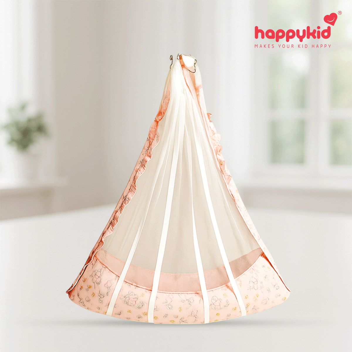 Angel Baby Cradle with Spring & Pillow – Hanging Newborn Cradle