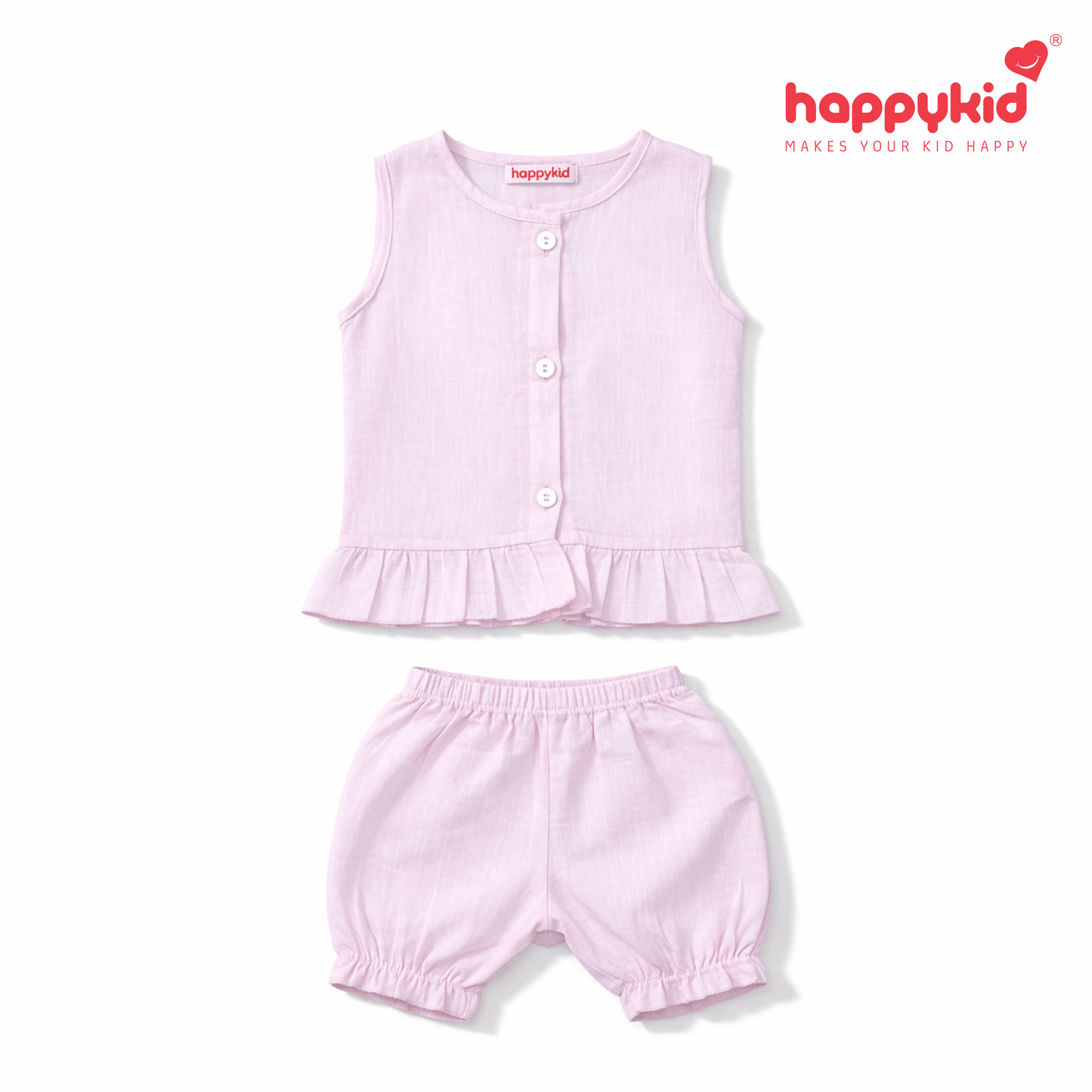 Baby Girls Voile Cotton Dress Set (0–3 Months)