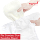 HappyKid Reusable Diaper Pads Pack of 6 | 8-Layer Ultra Absorbent Washable Cloth Inserts | Soft Cotton Baby Diaper Liners