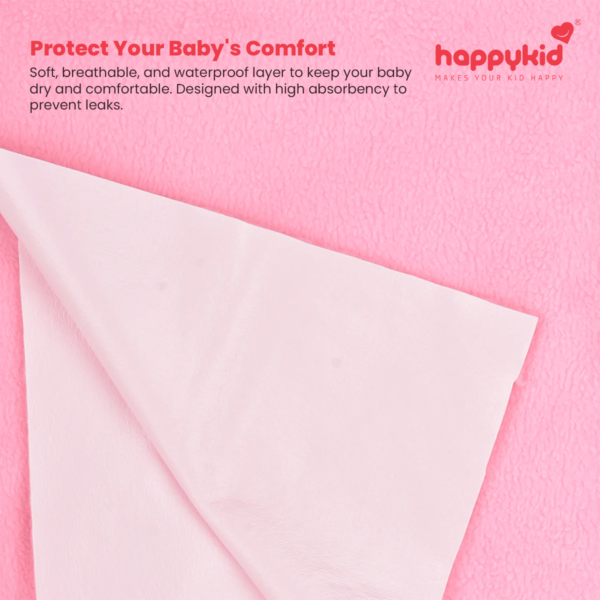 HappyKid Cloth Diaper Combo Set – 2 Diapers + 4 Pads + Dry Sheet | Reusable Baby Diaper Pack