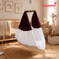 HappyKid 7-in-1 Baby Hanging Cradle with Adjustable Window Hanger & Soft Cushion Bed