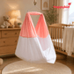 HappyKid 7-in-1 Baby Hanging Cradle with Adjustable Window Hanger & Soft Cushion Bed