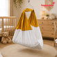 HappyKid 7-in-1 Baby Hanging Cradle with Adjustable Window Hanger & Soft Cushion Bed