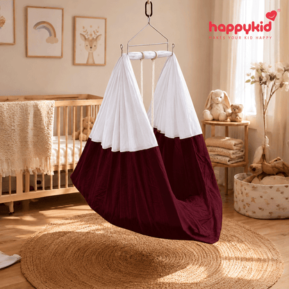 Premium Baby Hanging Cradle with Adjustable Window Hanger & Triangle Spring – 7 in 1 | Combo 11