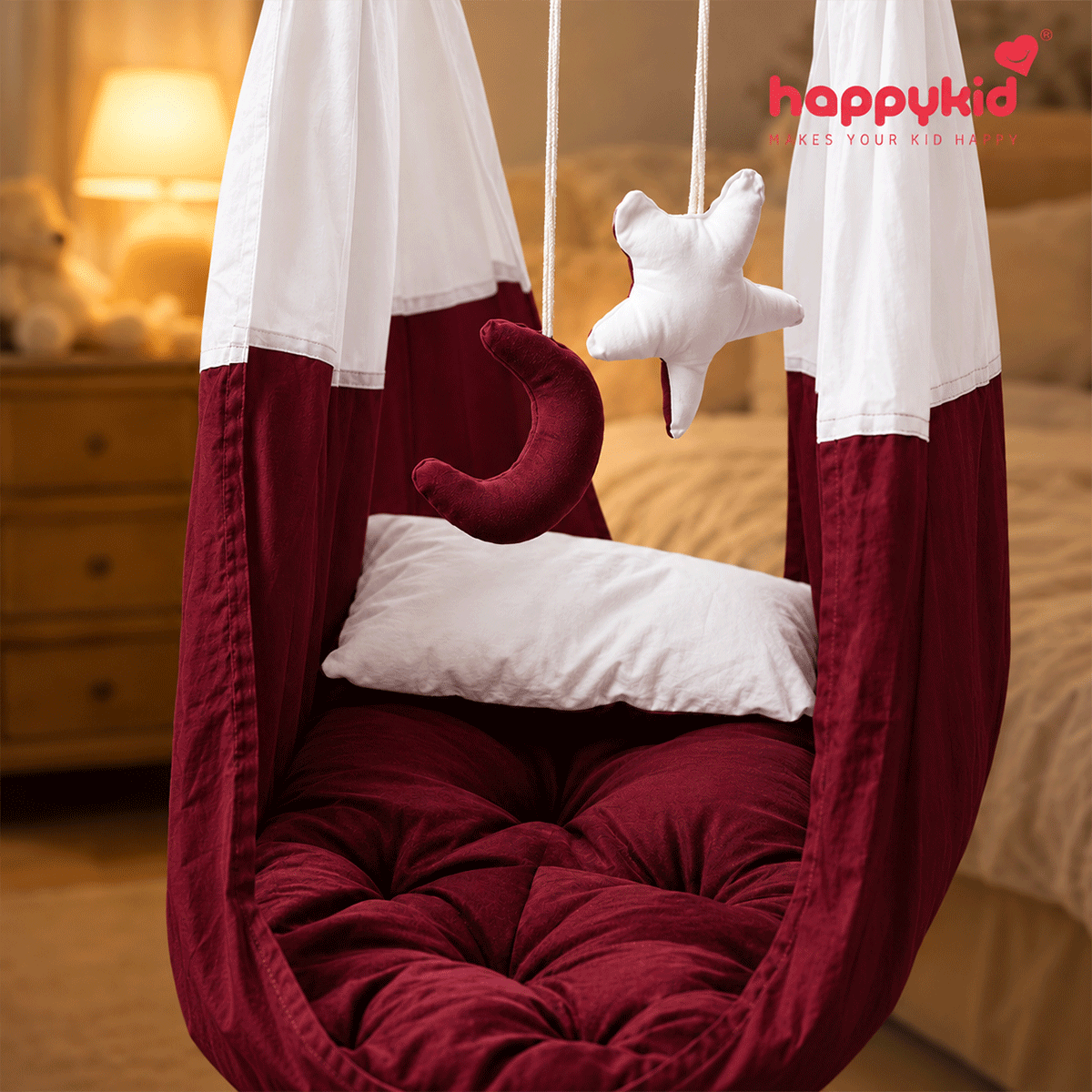 Premium Baby Hanging Cradle with Adjustable Window Hanger & Triangle Spring – 7 in 1 | Combo 11