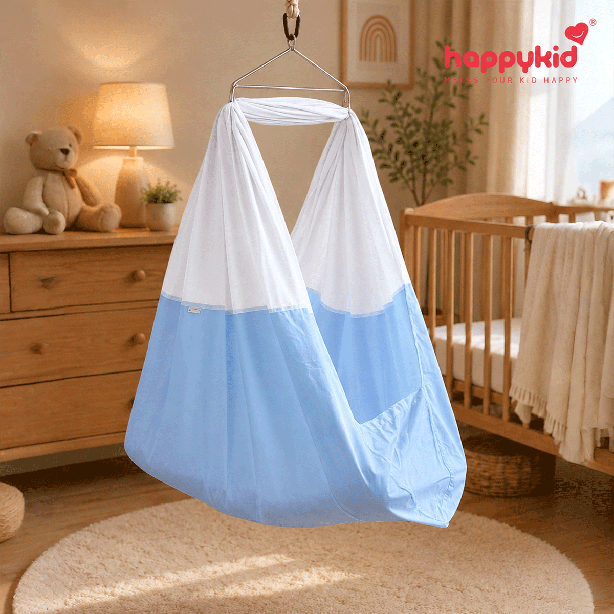 Premium Baby Hanging Cradle Complete Set with Adjustable Window Hanger – 7 in 1 | Combo 10