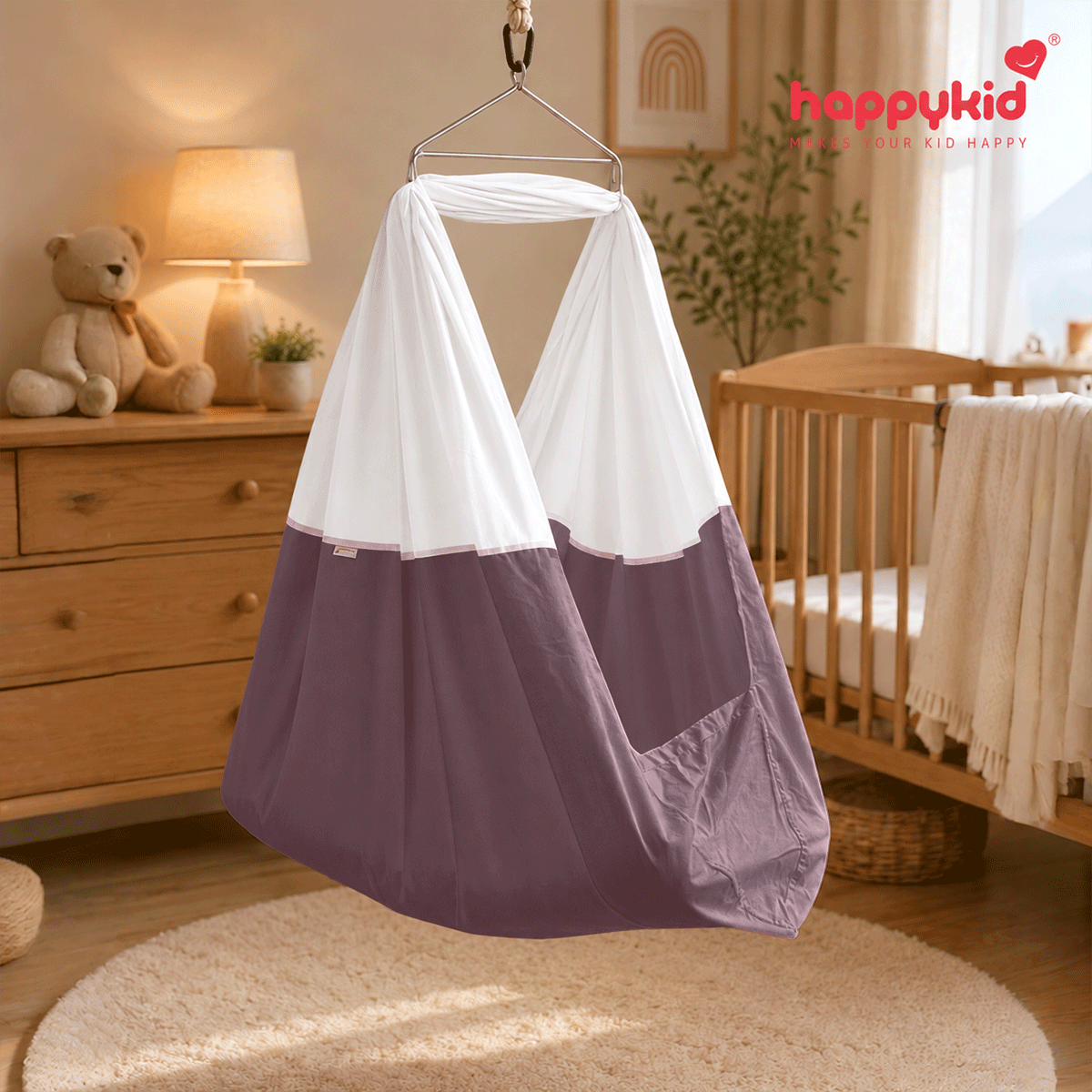 Premium Baby Hanging Cradle with Adjustable Window Hanger & Triangle Spring – 7 in 1 | Combo 11
