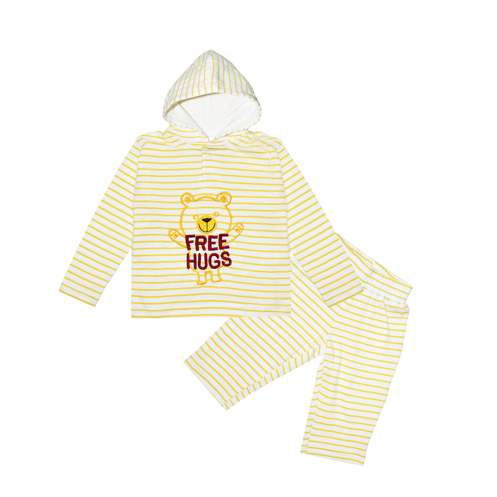 Full Sleeves Unisex Hoodie with Pants for Newborn Baby Boys and Baby Girls