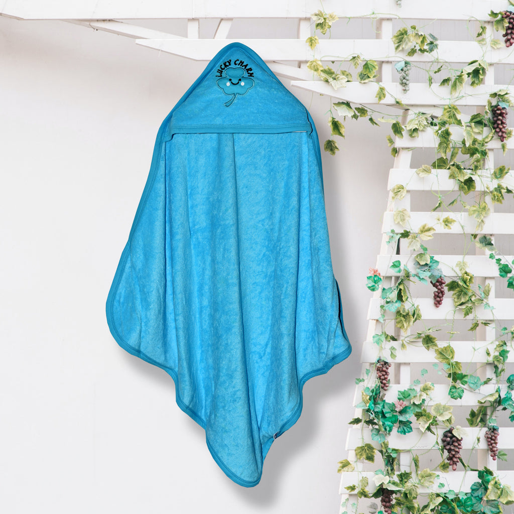 Lucky Charm Hooded Cotton Towel / Wrapper for Newborn Babies