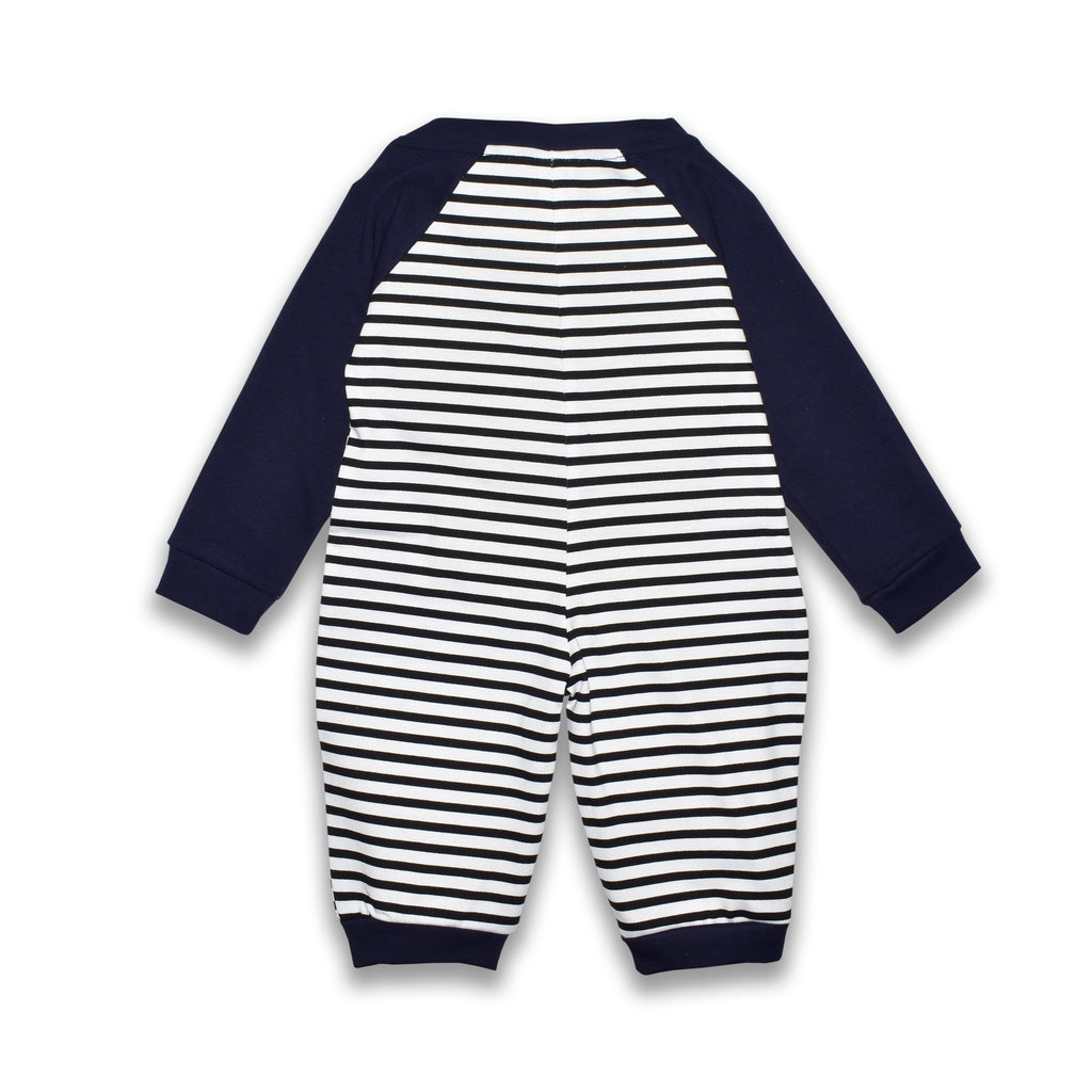 Full Sleeve Unisex Striped Bodysuit for Newborn Baby Boys and Baby Girls