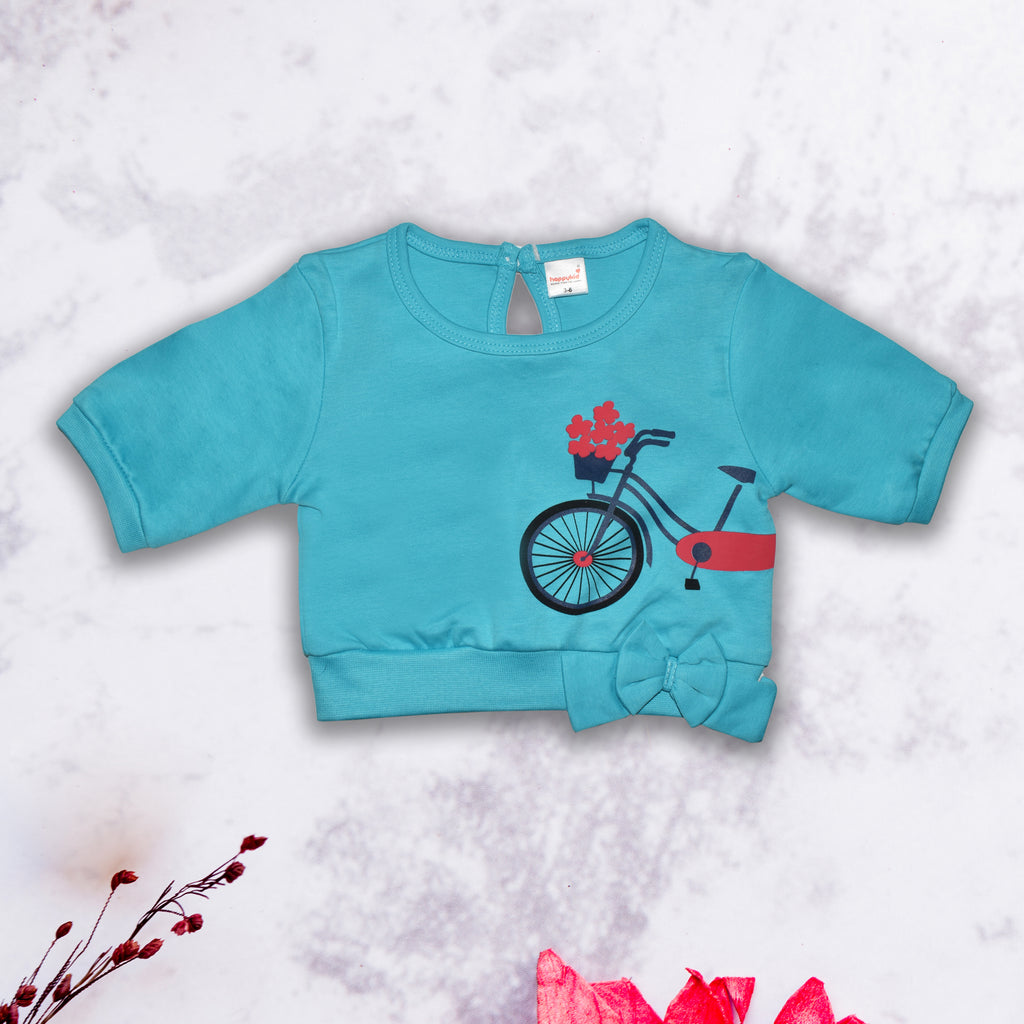 trendy and stylish half-sleeve t-shirt with shorts for your newborn baby girl's