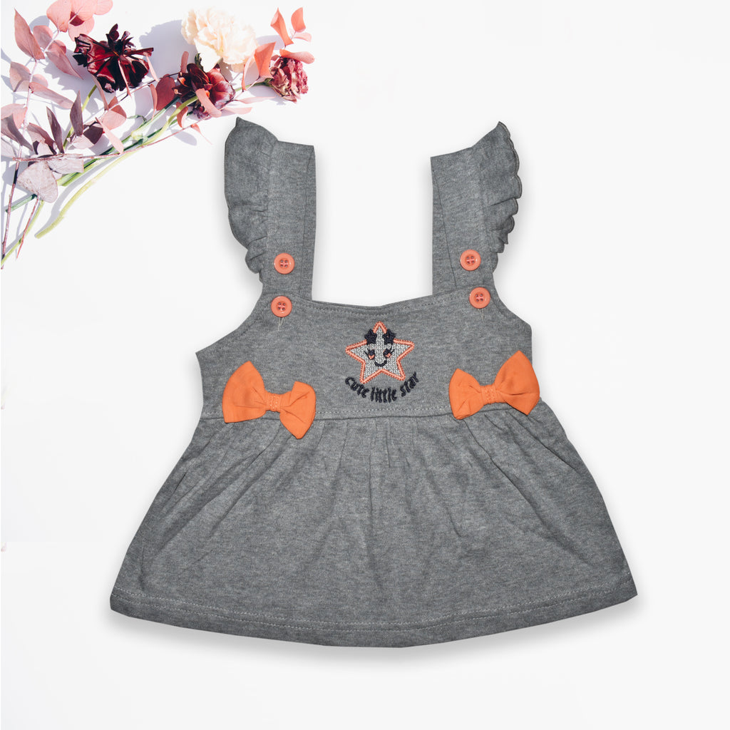 Full Sleeves A-line Dress for Newborn Baby Girls