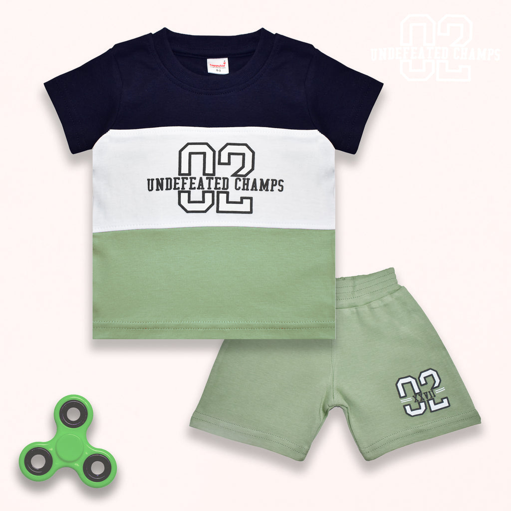 Half Sleeves T Shirt with Shorts for Baby Boys