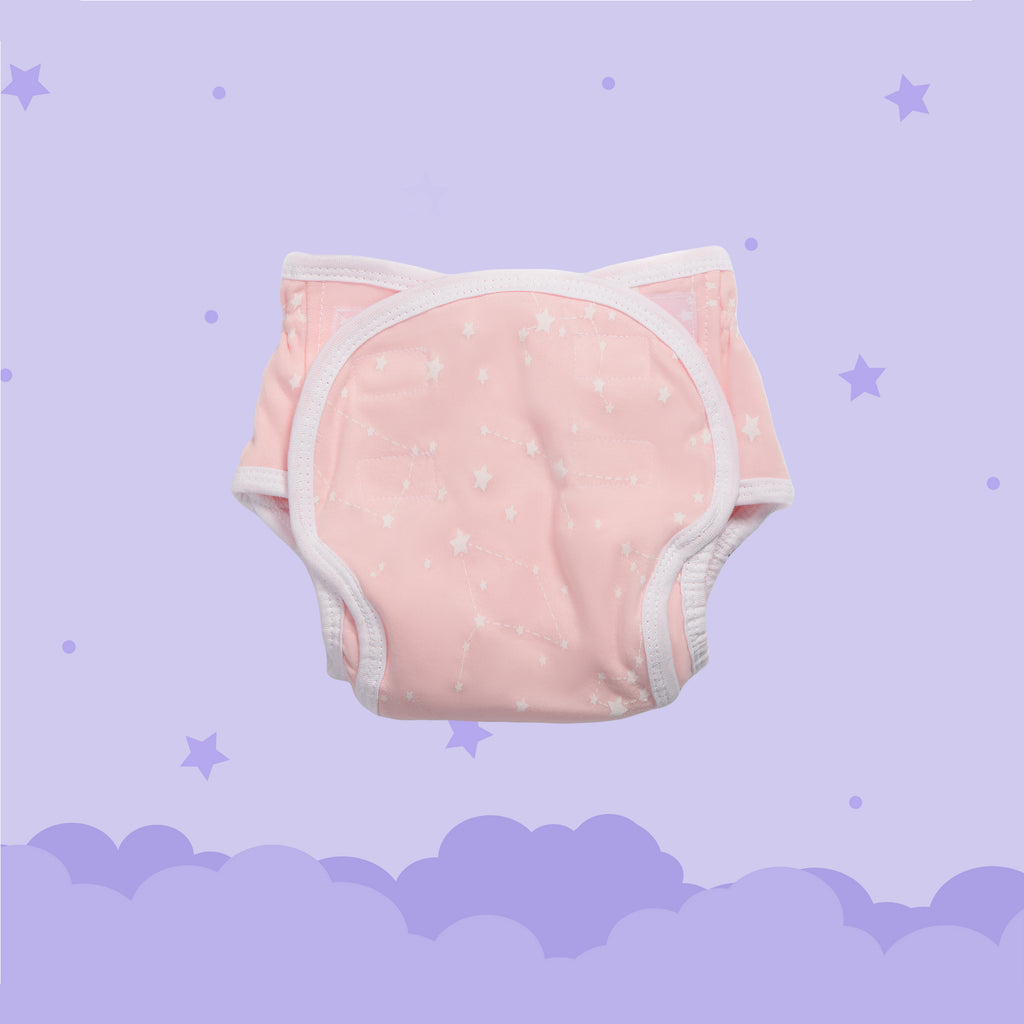 Pink Star Print Peppy Reusable Diaper