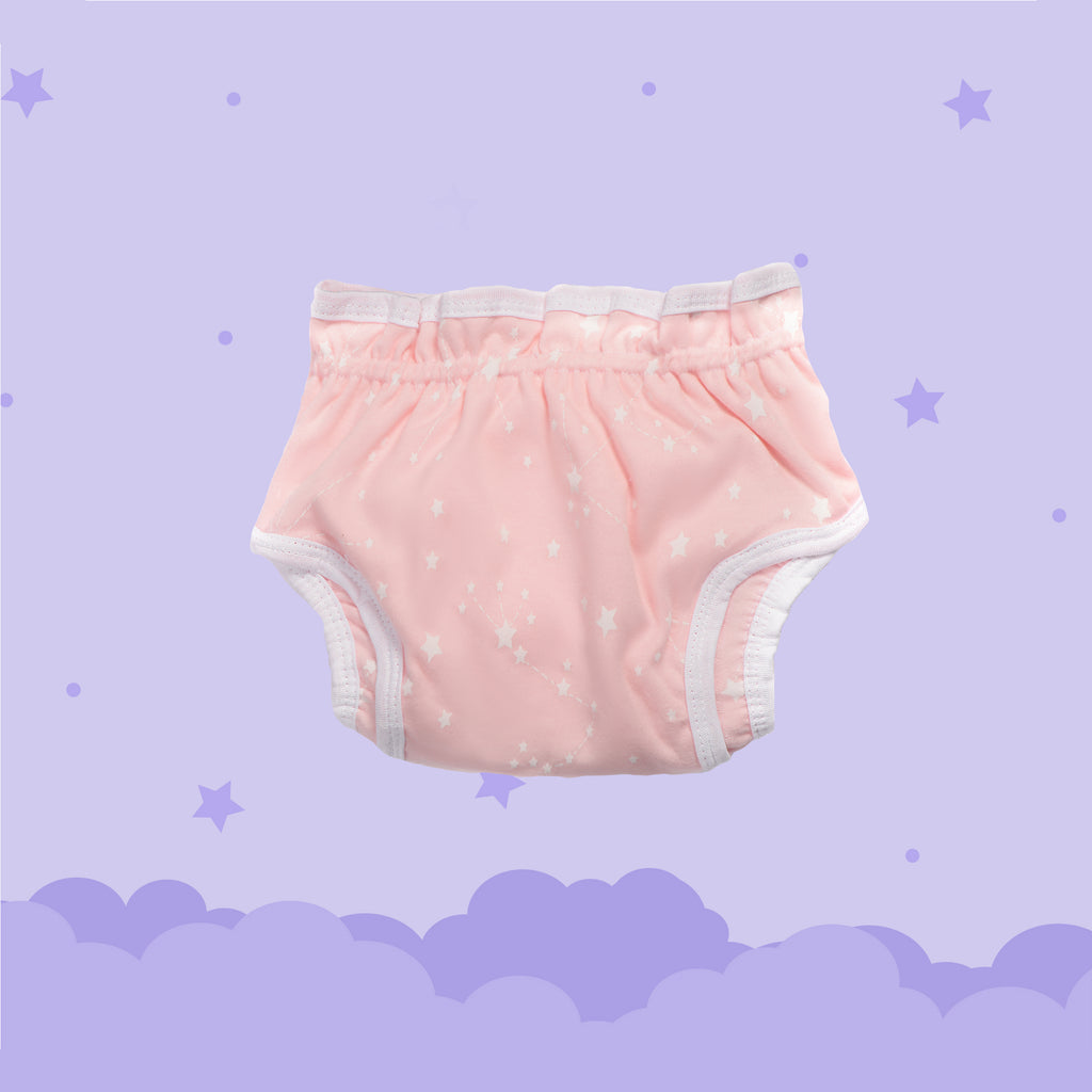 Pink Star Print Peppy Reusable Diaper